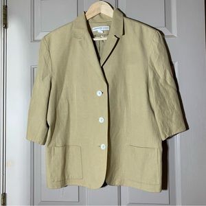 Josephine Chaus suit set linen silk 14 16